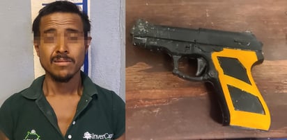 Con pistola de juguete sujeto sembró pánico