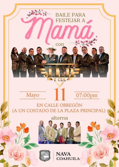 Nava alista baile especial para celebrar a mamá el 11 de mayo