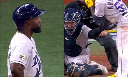 VIDEO: Randy Arozarena recibe dos pelotazos por parte de jugadores de los Yankees: El pelotero mexicano de los Tampa Bay Rays mostró su molestia ante la situación que vivió