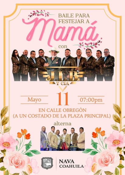 Nava alista baile especial para celebrar a mamá el 11 de mayo