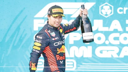 'Checo' el piloto más valioso en redes en el G P de Miami