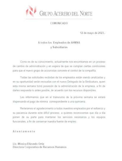 GAN pagará una quincena a empleados de confianza la siguiente semana