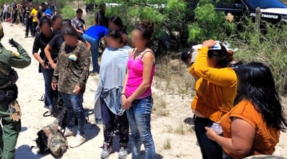 Migrantes atendidos con filtro de atención en la 57