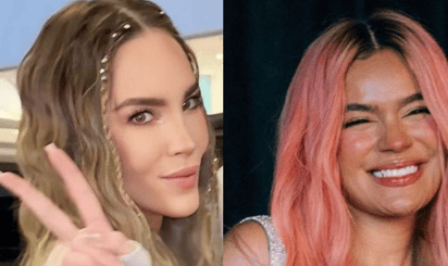 Belinda y Karol G sorprenden en la red con looks al estilo RBD e imponen tendencia: Las cantantes fueron furor por sus looks.