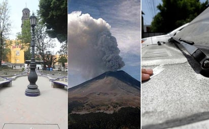 Popocatépetl continúa en amarillo fase 3; AMLO dice que bajó fuerza