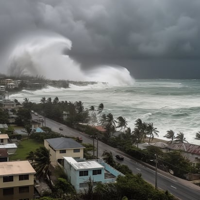 El tifón Mawar golpeó Guam con intensas lluvias: FOTO REPRESENTATIVA. AI