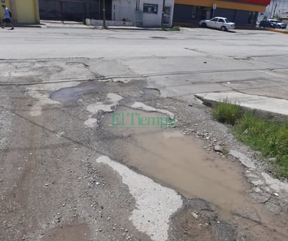 Lluvias ocasionan baches en diversos sectores de Monclova