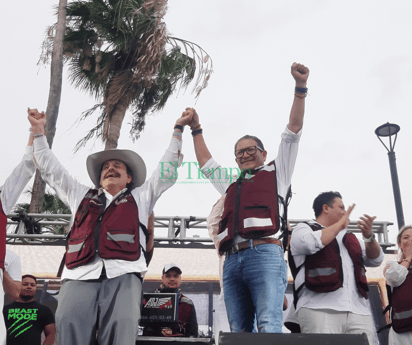 Candidato de Morena a la diputación por el distrito 5 cierra campaña en Bulevar Pape 