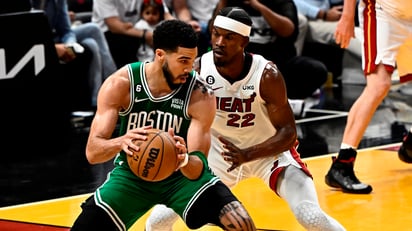 El increíble final para el triunfazo de los Celtics