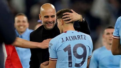 Pep Guardiola: 'Julián Álvarez hizo una temporada fantástica'