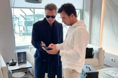 Luis Miguel y Checo Pérez se reencuentran en Madrid