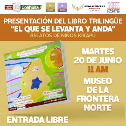 Invitan a la presentación del libro Trilingüe el que se levanta y anda   