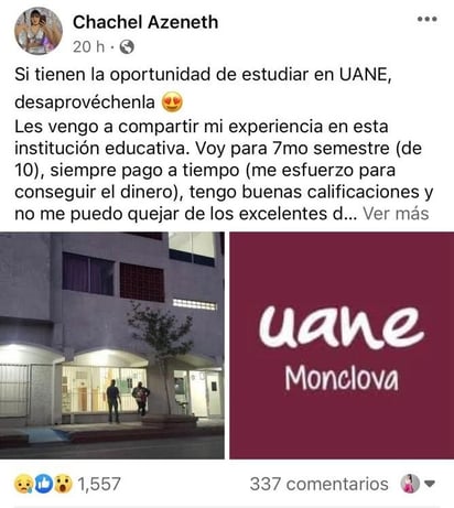 Universitarios de UANE se quejan por incremento y costos de colegiaturas