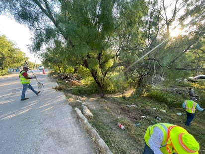 Constante trabajo de limpieza en la ciudad de Piedras Negras 