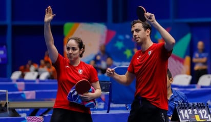 Marcos Madrid y Yadira Silva se colgaron el oro en dobles mixtos del tenis de mesa