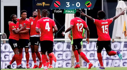 Trinidad y Tobago goleó a San Cristóbal y Nevis y lidera el grupo A de la Copa Oro