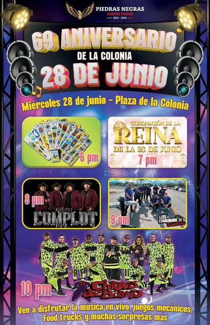 Turismo municipal invita a festejar el aniversario de la colonia 28 de Junio