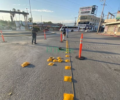 Transporte y Vialidad arranca instalación de boyas en la colonia El Pueblo