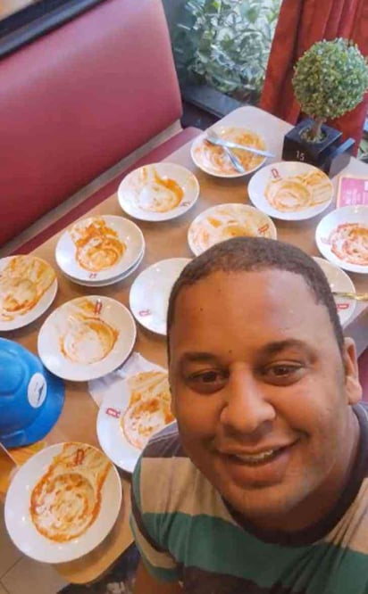 Echan a hombre de un buffet por comer 15 platos de pasta : El brasileño asegura que tenía espacio para 8 platos más