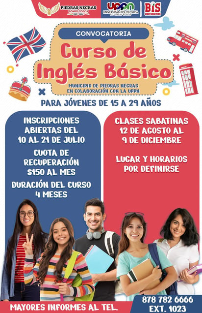 Invitan al curso de inglés básico, tendrá una duración de cuatro meses 