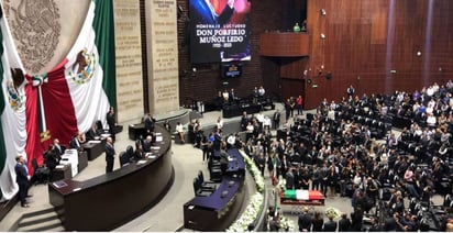 Diputados despiden a Porfirio Muñoz Ledo en San Lázaro