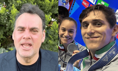 David Faitelson aplaude las primeras medallas de México en el Mundial de Natación 2023