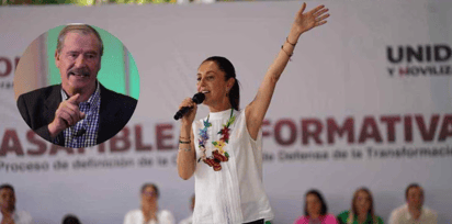 Sheinbaum llama 'mareado' a Fox por mensaje contra AMLO