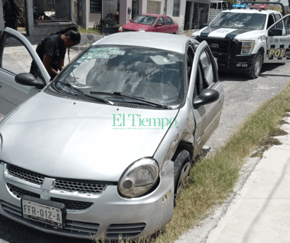 Dama resulta lesionada en choque suscitado en Los Cedros