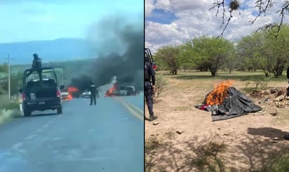 Tras bloqueos carreteros, desmantelan un campamento del crimen organizado en Zacatecas