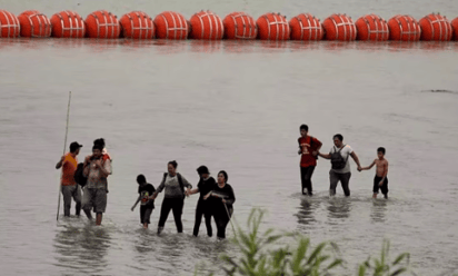 AMLO agradece a Biden denuncia en contra del gobernador de Texas por boyas en el Río Bravo