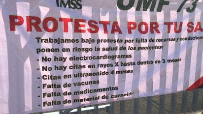 Denuncian falta de insumos en el IMSS