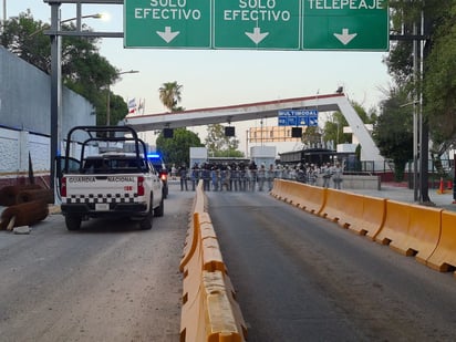 Puente I es cerrado por intento violento de cruce de migrantes