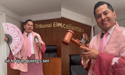 'Barbie magistrade' llega a TikTok y así la presume Jesús Ociel Baena