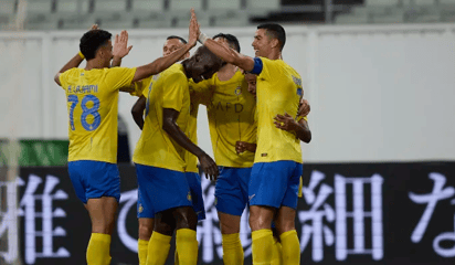 Letal cabezazo de Cristiano, Gol del 2-1 de Al Nassr contra Monastir