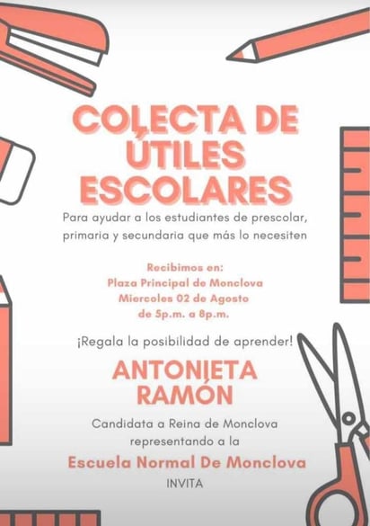 Escuela Normal iniciará colecta de útiles