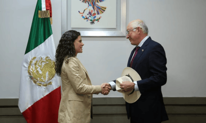 Ken Salazar y Luisa María Alcalde acuerdan fortalecer atención en combate al tráfico de drogas