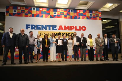 Vigente plataforma para el Frente Amplio Por México