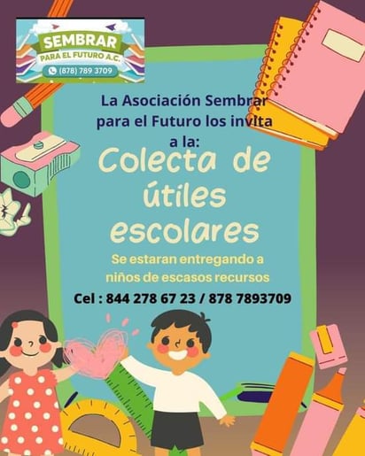 Campaña de donación de útiles escolares para niños necesitados