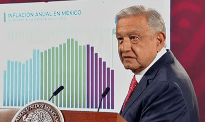 AMLO destaca que inflación siga bajando y se ubique en 4.79%