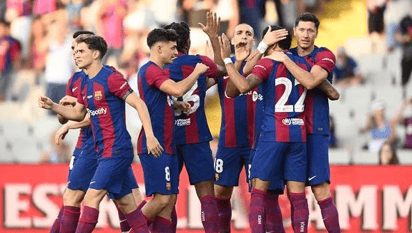 Barcelona won the Joan Gamper Trophy after beating Tottenham 4-2