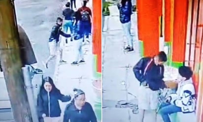 VIDEO: Sujetos armados asaltan a transeúntes afuera de una tienda 3B en Naucalpan