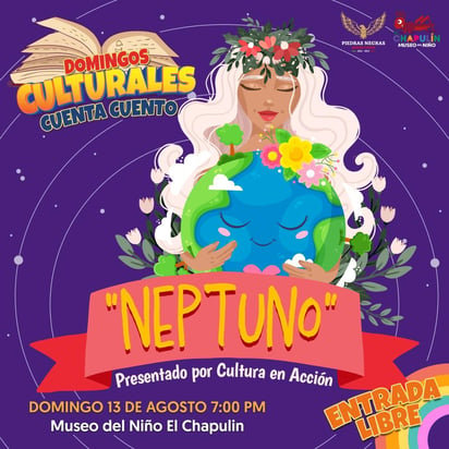 Invitan al cuenta cuentos Neptuno presentado por Cultura en Acción