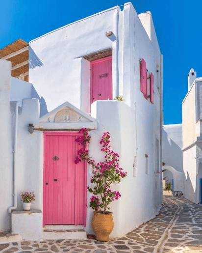 Rincón Santorini, es un paisaje de inspiración griega ubicado en México