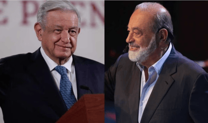 Carlos Slim se reúne con AMLO en Palacio Nacional por más de dos horas