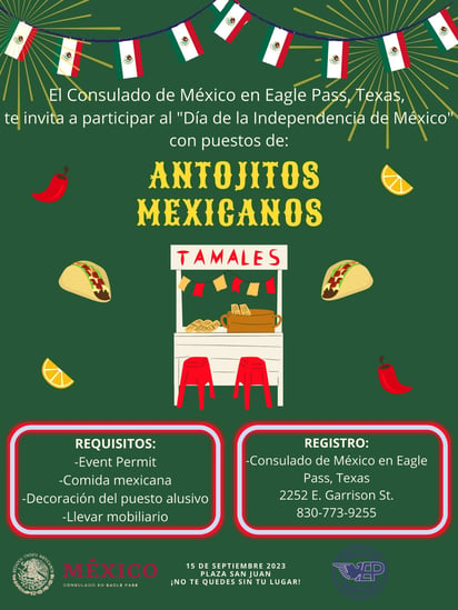 Consulado prepara festejo mexicano en Eagle Pass 