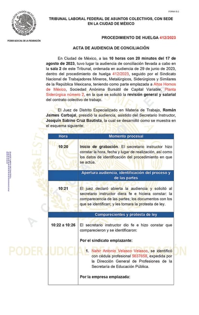 AHMSA y Sindicato Minero negocian la huelga en Planta 2