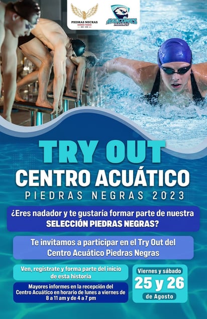 Invitan a Try Out en el Centro Acuático para conformar selección  