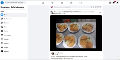 Comida comprada a través de redes sociales son un riesgo para el consumidor