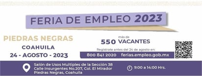 La Feria del Empleo te invita este jueves, habrá 500 vacantes