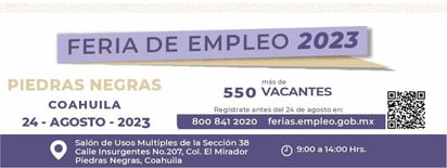 Invitan a la feria del empleo este jueves habrá 500 vacantes